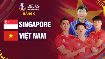 Singapore - Việt Nam: Vòng loại U23 Châu Á 2026 - Bảng C